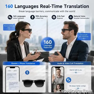 2026 New Touch Color Change Smart Glasses 100+Translation Voice Wake-Up Dual Mic Noise Reduction Bluetooth Music Audio Sunglasse - view 5
