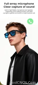 2026 New Touch Color Change Smart Glasses 100+Translation Voice Wake-Up Dual Mic Noise Reduction Bluetooth Music Audio Sunglasse - view 12