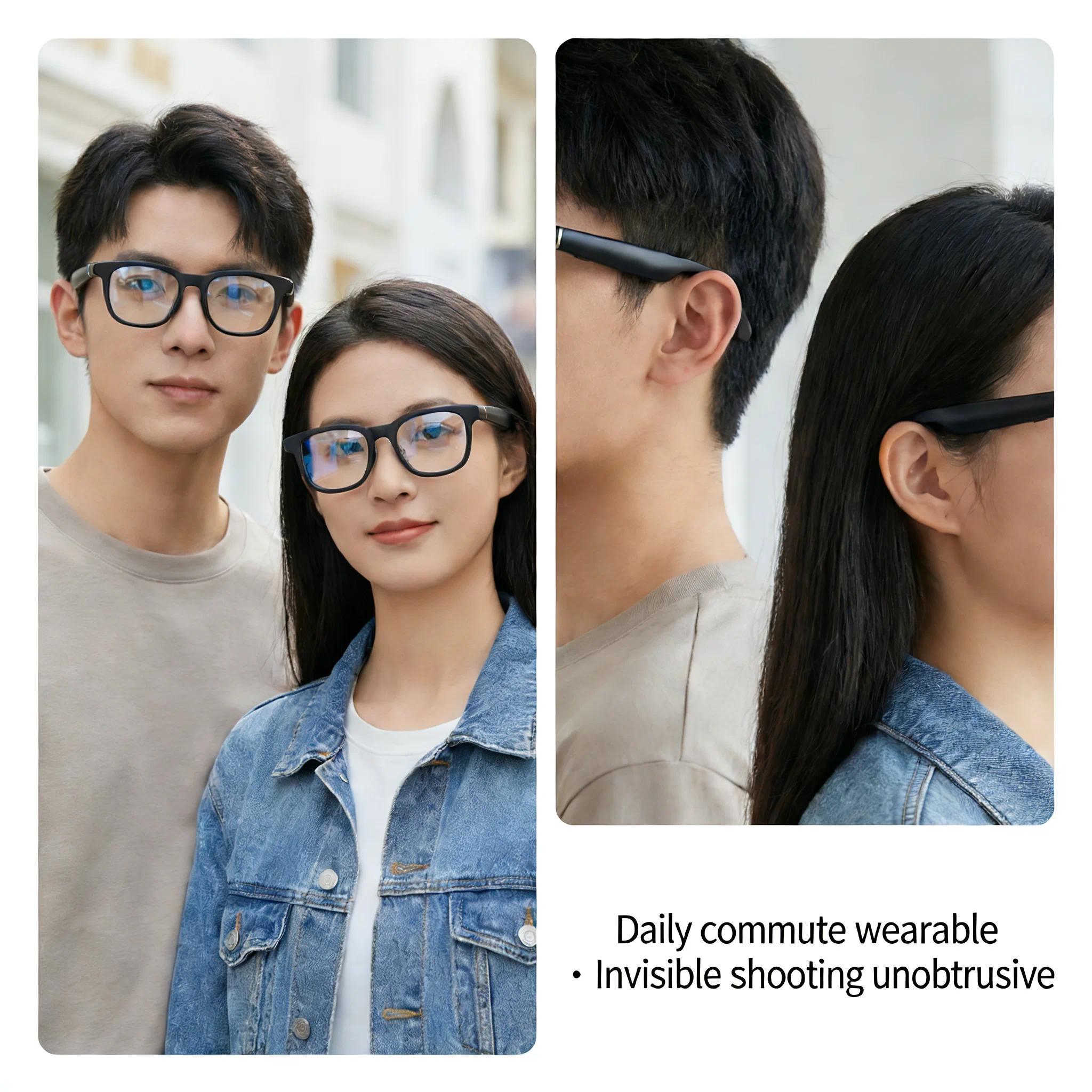 AI Smart Audio image Glasses, 3600mAh Charging Case, Hands-Free Call, Open-Ear Headphones, for Driving, Running, Daily Use - gallery