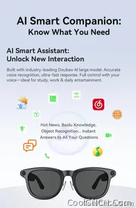 AI Smart Audio image Glasses, 3600mAh Charging Case, Hands-Free Call, Open-Ear Headphones, for Driving, Running, Daily Use - view 11