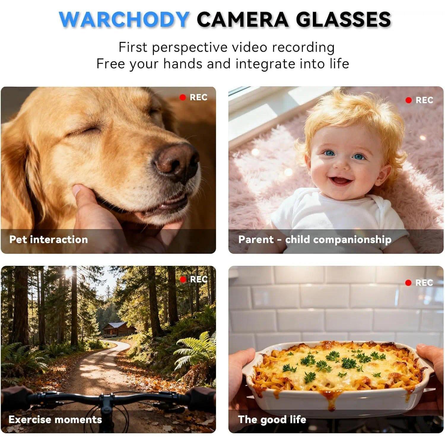 AI Smart Glasses 8MP HD Camera Sunglasses Audio AI Voice Assistant Real-Time Translation Vlog Eyeglasses for Daily Work Travel - gallery