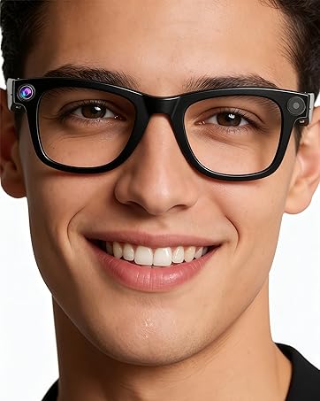 AI Smart Glasses 8MP HD Camera Sunglasses Audio AI Voice Assistant Real-Time Translation Vlog Eyeglasses for Daily Work Travel - gallery