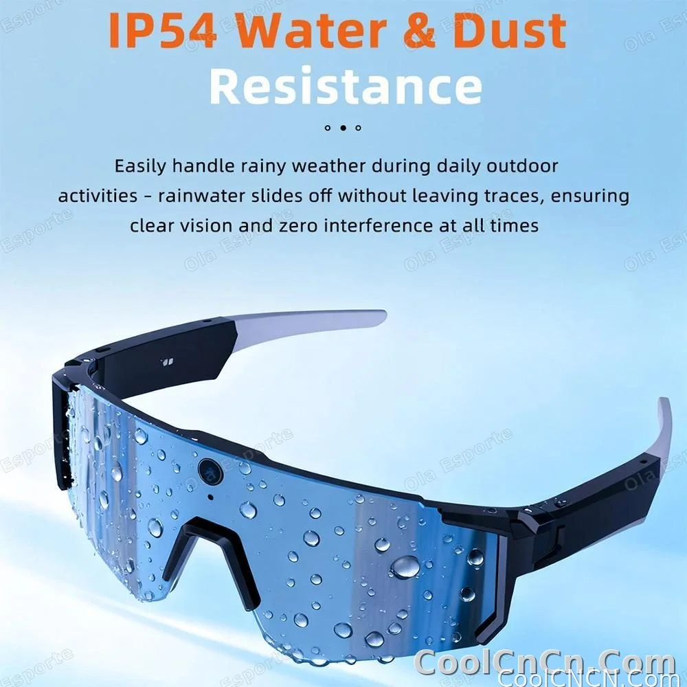 2026 New 4K HD AI Smart Cycling Glasses Men 800MP Camera Goggle BT Call AI Translation Voice Assistant Control Sunglasses Women - detail