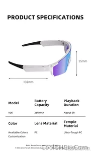 2026 New AI smart shooting&recording glasses with 800W camera, HD anti-shake bicycle riding shooting artifact, windproof goggles - view 21