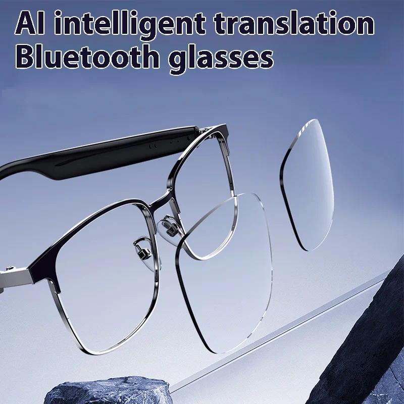 AI Glasses For Men languages Real Time Translation Wireless Bluetooth Touch Call Meeting Sports Music Smart Glasses - gallery