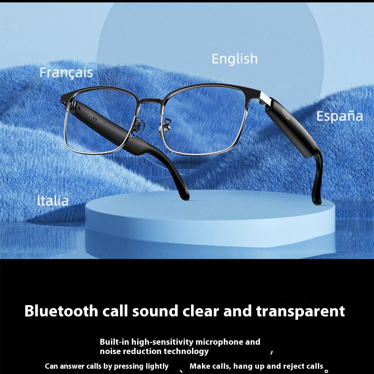 AI Glasses For Men languages Real Time Translation Wireless Bluetooth Touch Call Meeting Sports Music Smart Glasses - gallery