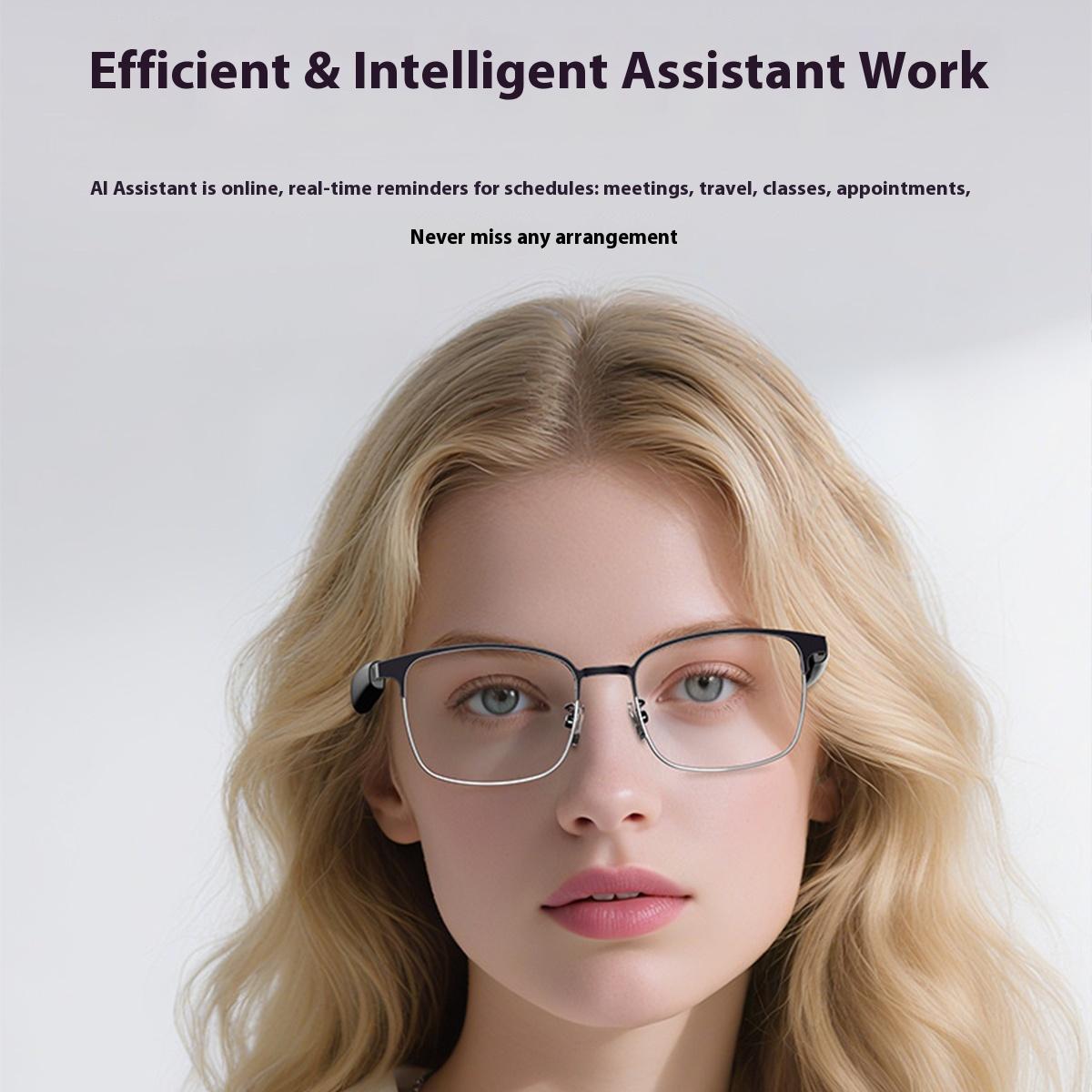 AI Glasses For Men languages Real Time Translation Wireless Bluetooth Touch Call Meeting Sports Music Smart Glasses - gallery