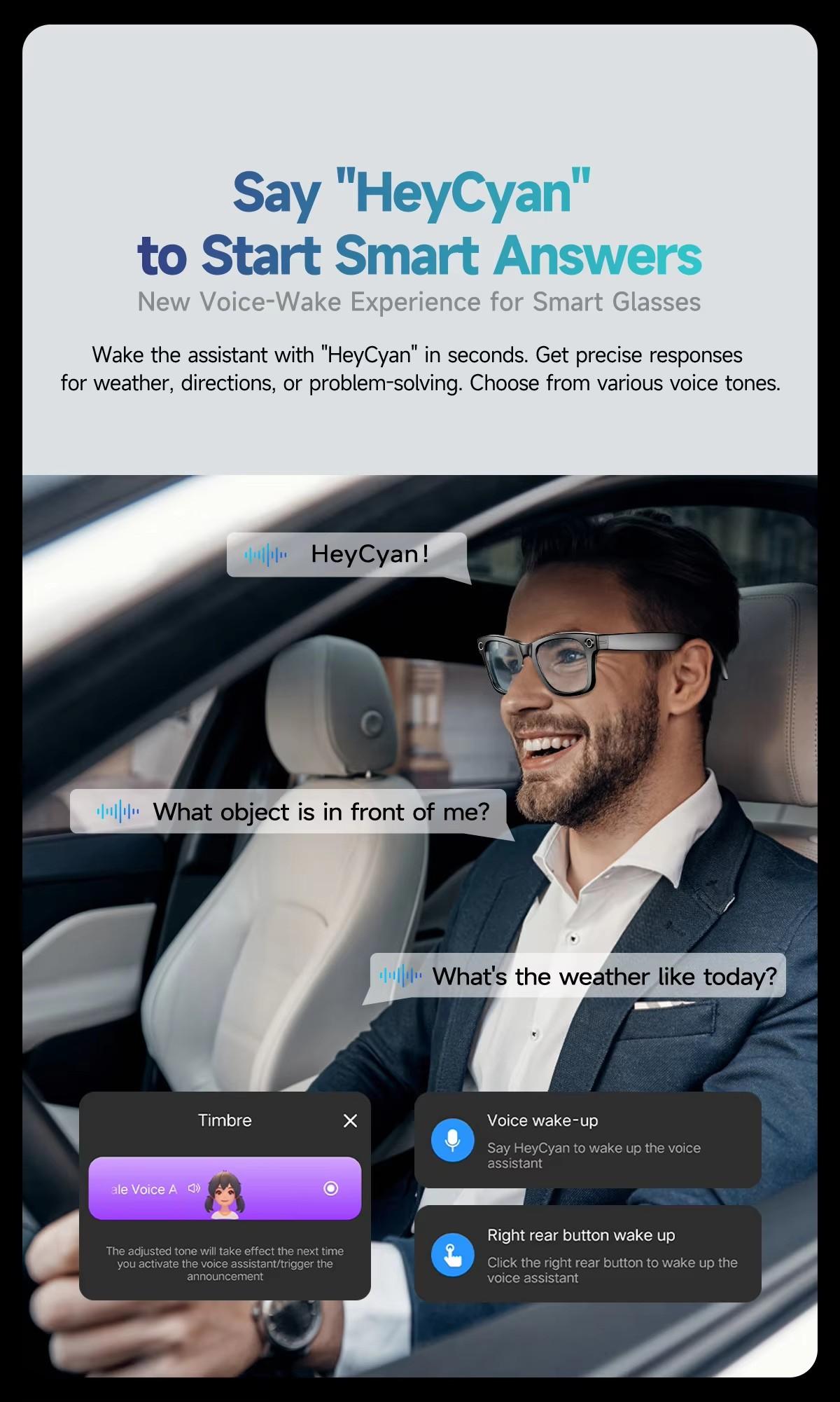 W610 AI Smart Glasses with Video Camera 800W Outdoor Sunglasses Wi-Fi Transfer BT Calling Audio Record Smart Wearable Headset - gallery