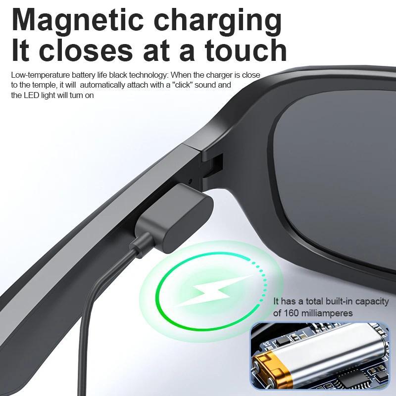 AI Smart Glasses Voice Translation Audio Sunglasses Outdoor UV Protection Ski Goggles Listen to Music Make Calls 2026 New - gallery