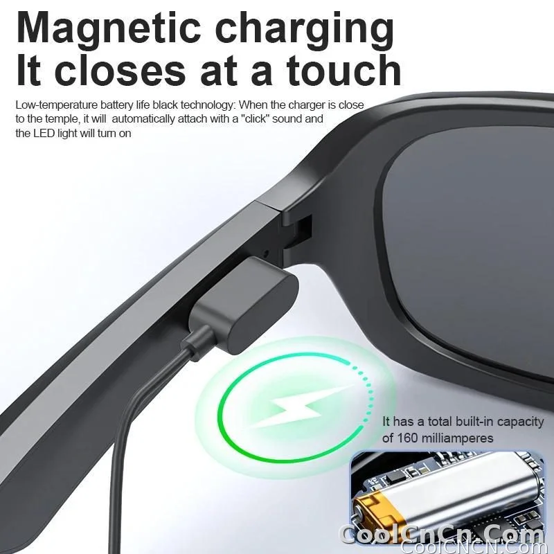 AI Smart Glasses Voice Translation Audio Sunglasses Outdoor UV Protection Ski Goggles Listen to Music Make Calls 2026 New - detail