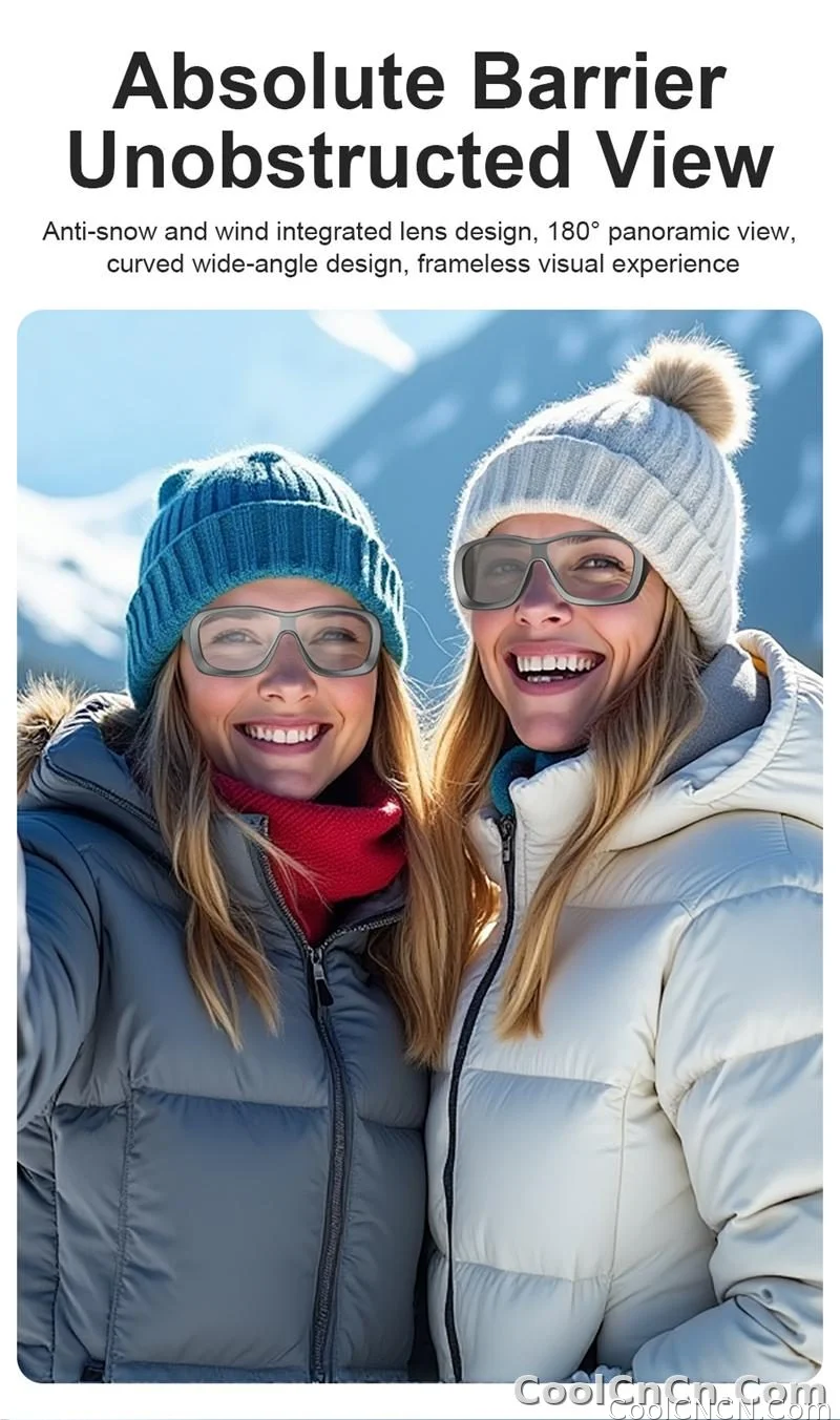 AI Smart Glasses Voice Translation Audio Sunglasses Outdoor UV Protection Ski Goggles Listen to Music Make Calls 2026 New - detail