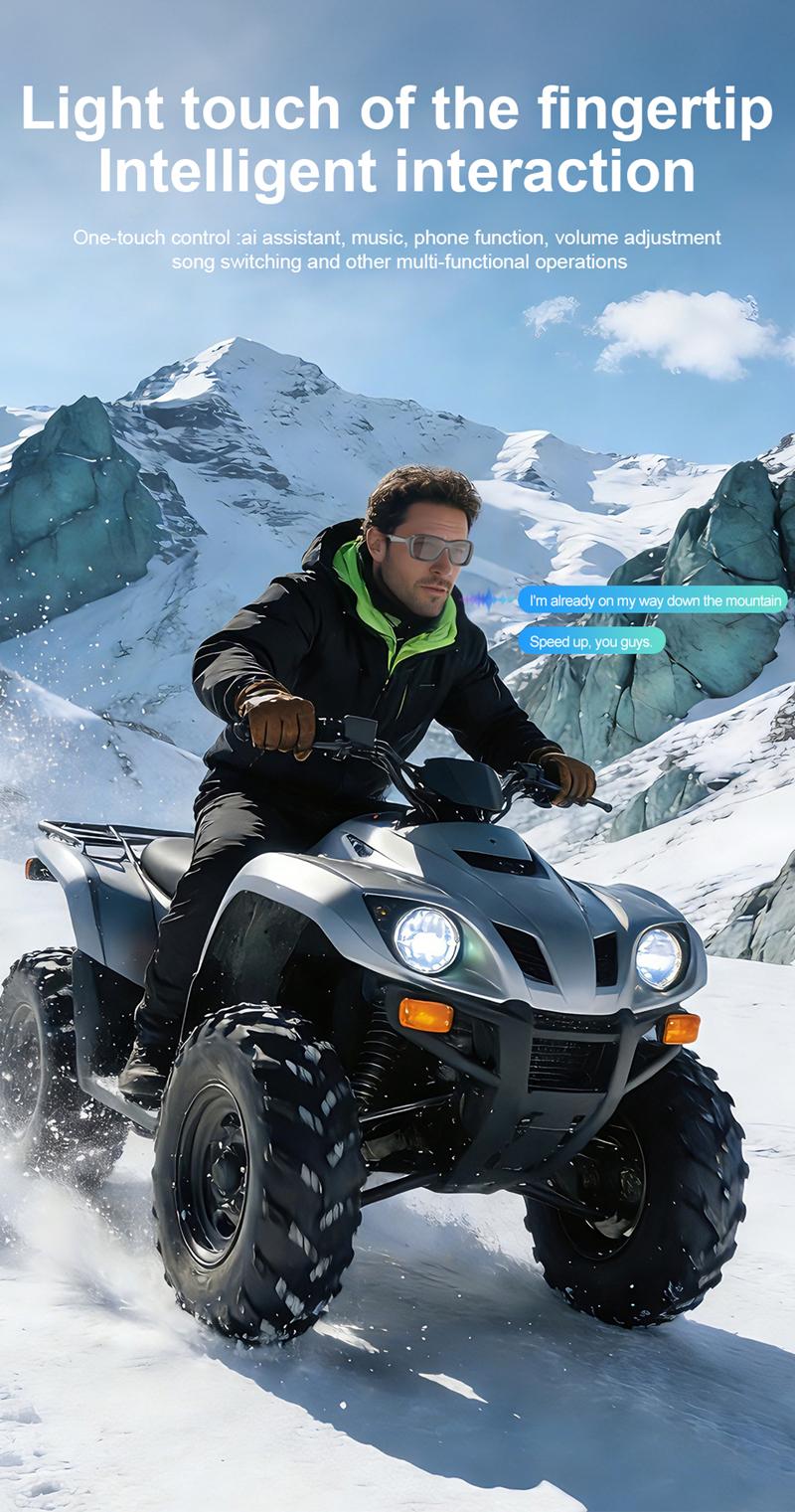 AI Smart Glasses Voice Translation Audio Sunglasses Outdoor UV Protection Ski Goggles Listen to Music Make Calls 2026 New - gallery