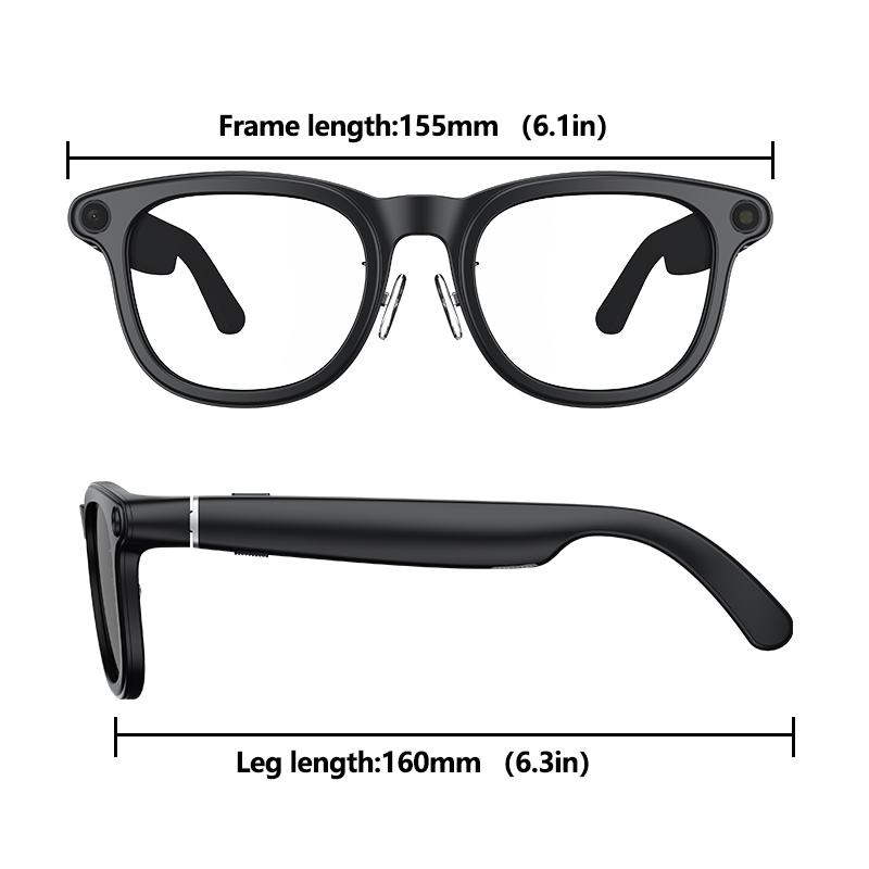 2026 Ultra AI Smart Glasses 1200P Camera ChatGPT Voice Assistant 32GB Storage Real-time Translation Bluetooth Music Sunglasses - gallery