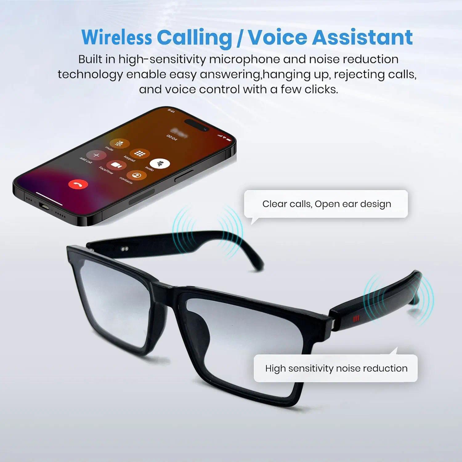 Smart Audio Glasses with Real-Time Translation Hi-Fi Music Playback Noise-Cancelling Voice Calls And Photochromic Lenses - gallery