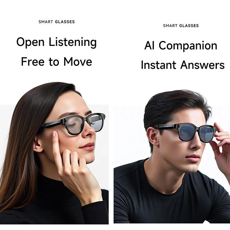 2026 New Smart Glasses Listening To Music Open Listening AI Translation AI Voice Assistant AI Image Recognition Smart Glasses - gallery