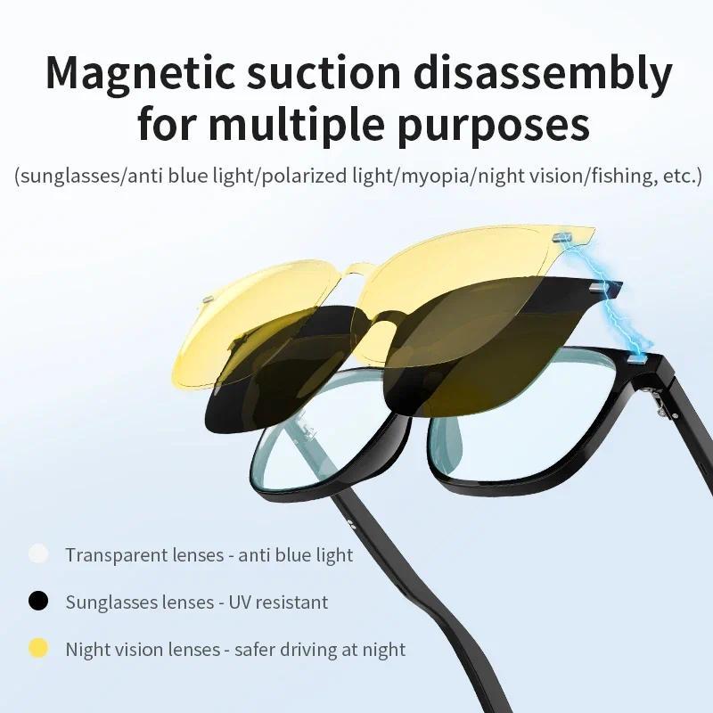 Bluetooth Smart Glasses Voice Call Music Play Remote Control Camera Wireless Bluetooth Headset Waterproof Glasses For Men  Women - gallery