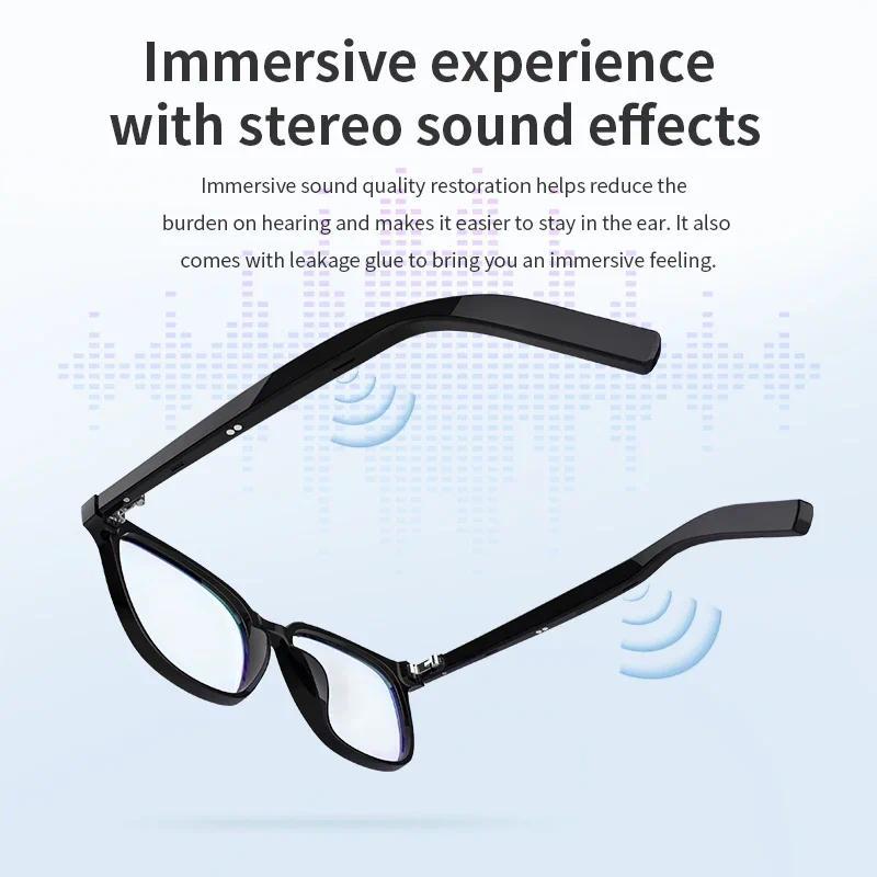 Bluetooth Smart Glasses Voice Call Music Play Remote Control Camera Wireless Bluetooth Headset Waterproof Glasses For Men  Women - gallery