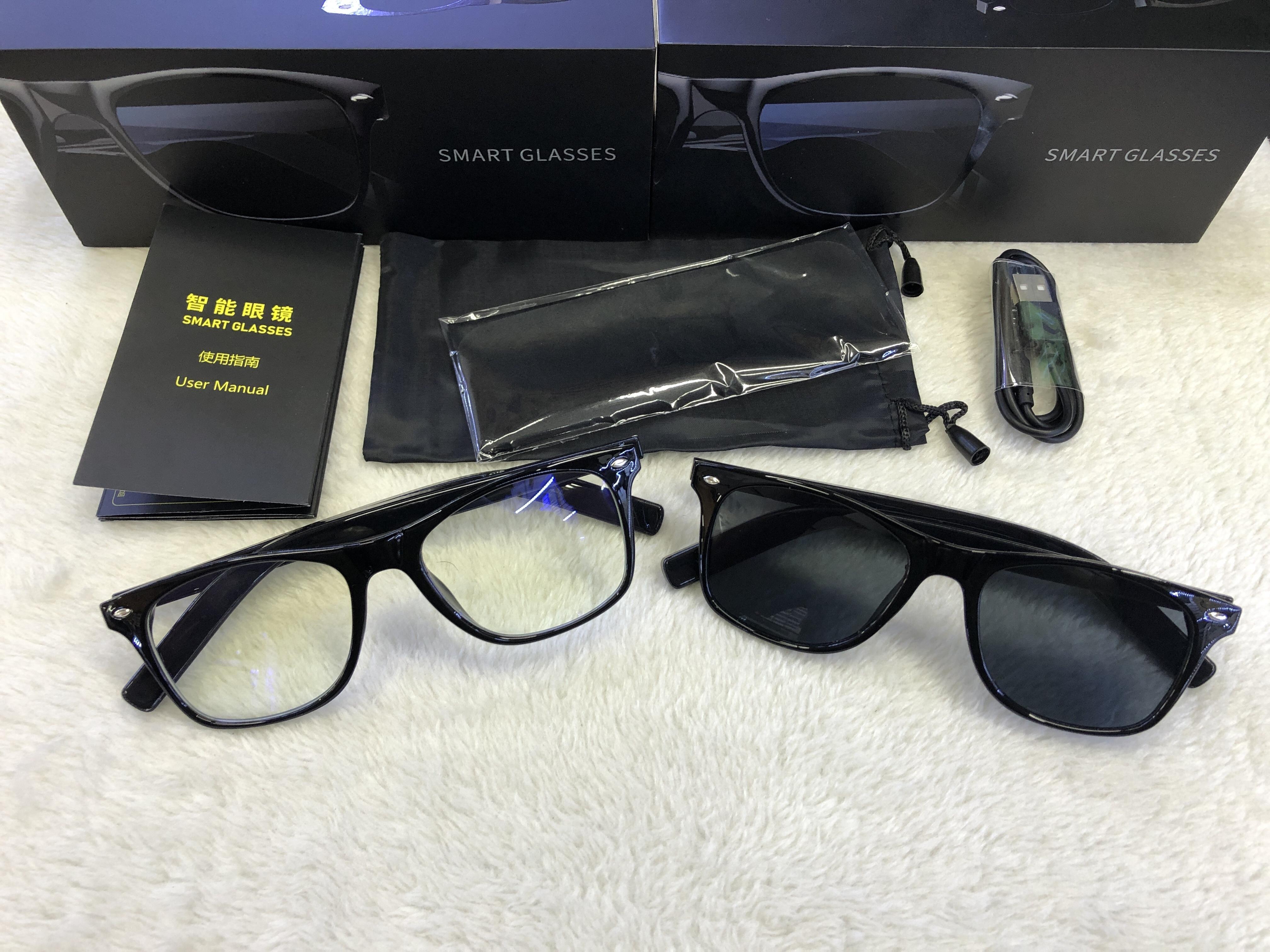 Bluetooth Smart Glasses Voice Call Music Play Remote Control Camera Wireless Bluetooth Headset Waterproof Glasses For Men  Women - gallery