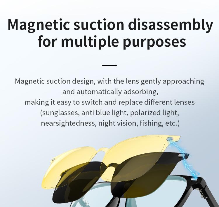 Bluetooth Smart Glasses Voice Call Music Play Remote Control Camera Wireless Bluetooth Headset Waterproof Glasses For Men  Women - gallery