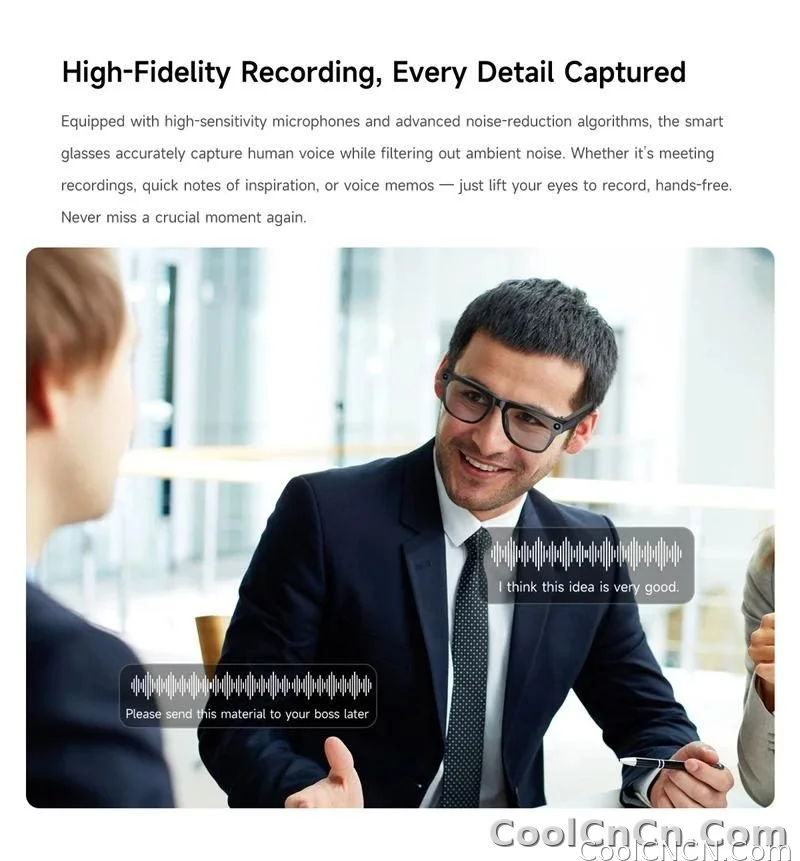 6K HD AI Camera Glasses 800MP Photochromic Multifunctional Smart Glasses Bluetooth Calling Photo Chat Music Translation 2026 - detail