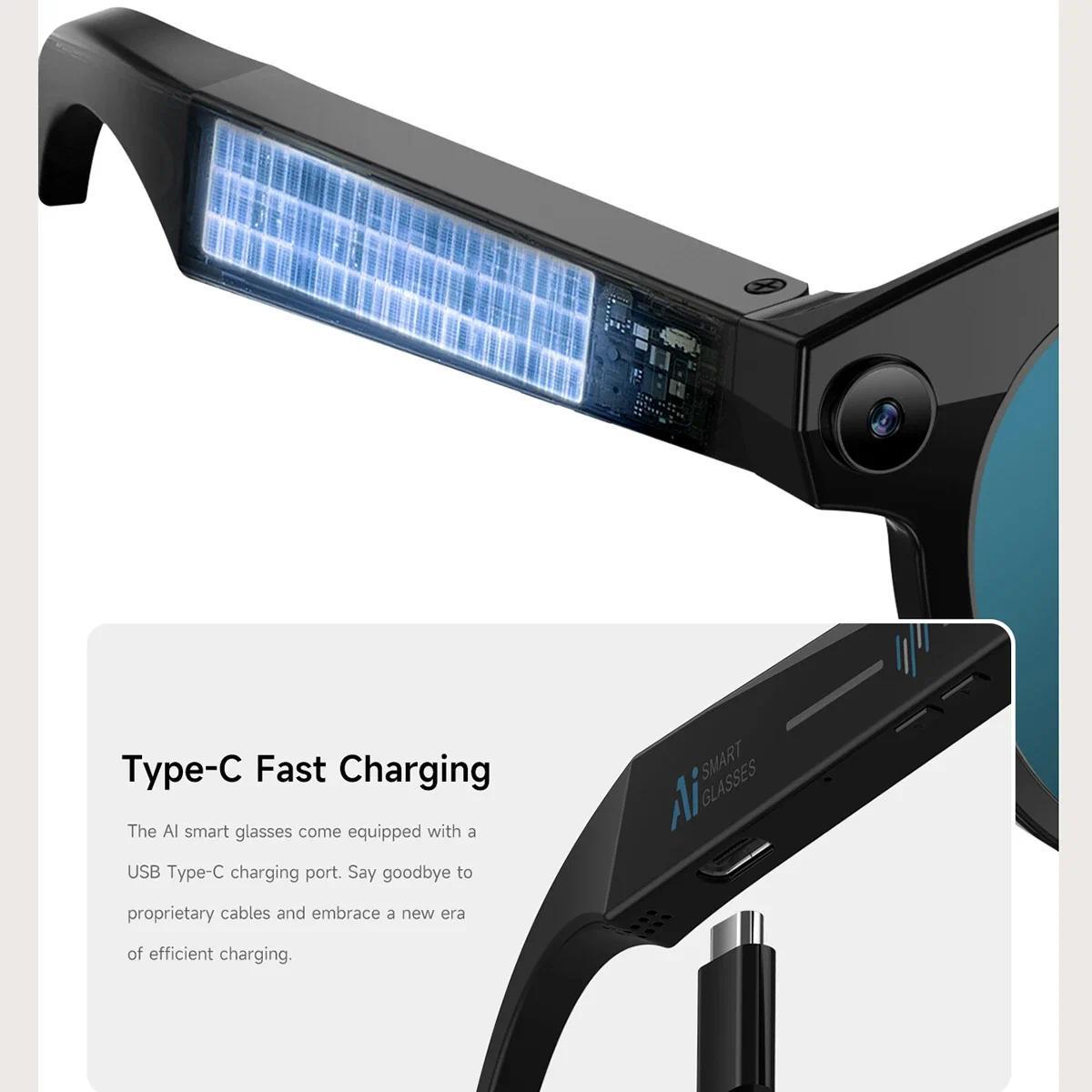 2026 New AI Smart Glasses for Photography And Video Intelligent Interactive Translation Feature Compatible with IOS And Android - gallery