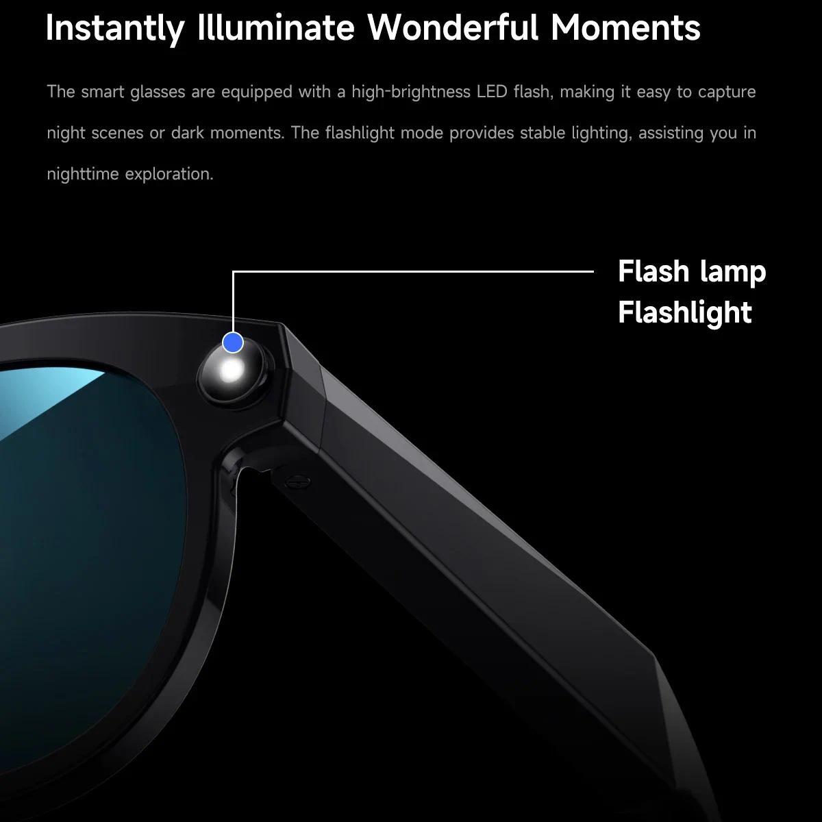 2026 New AI Smart Glasses for Photography And Video Intelligent Interactive Translation Feature Compatible with IOS And Android - gallery