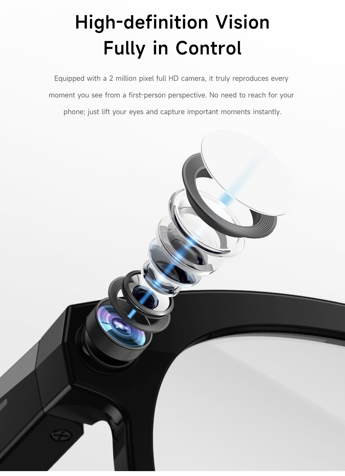 2026 New AI Smart Glasses for Photography And Video Intelligent Interactive Translation Feature Compatible with IOS And Android - gallery