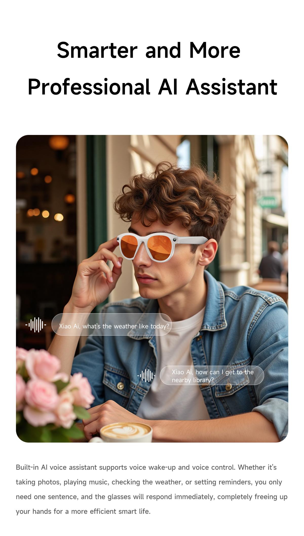 2026 New AI Smart Glasses for Photography And Video Intelligent Interactive Translation Feature Compatible with IOS And Android - gallery