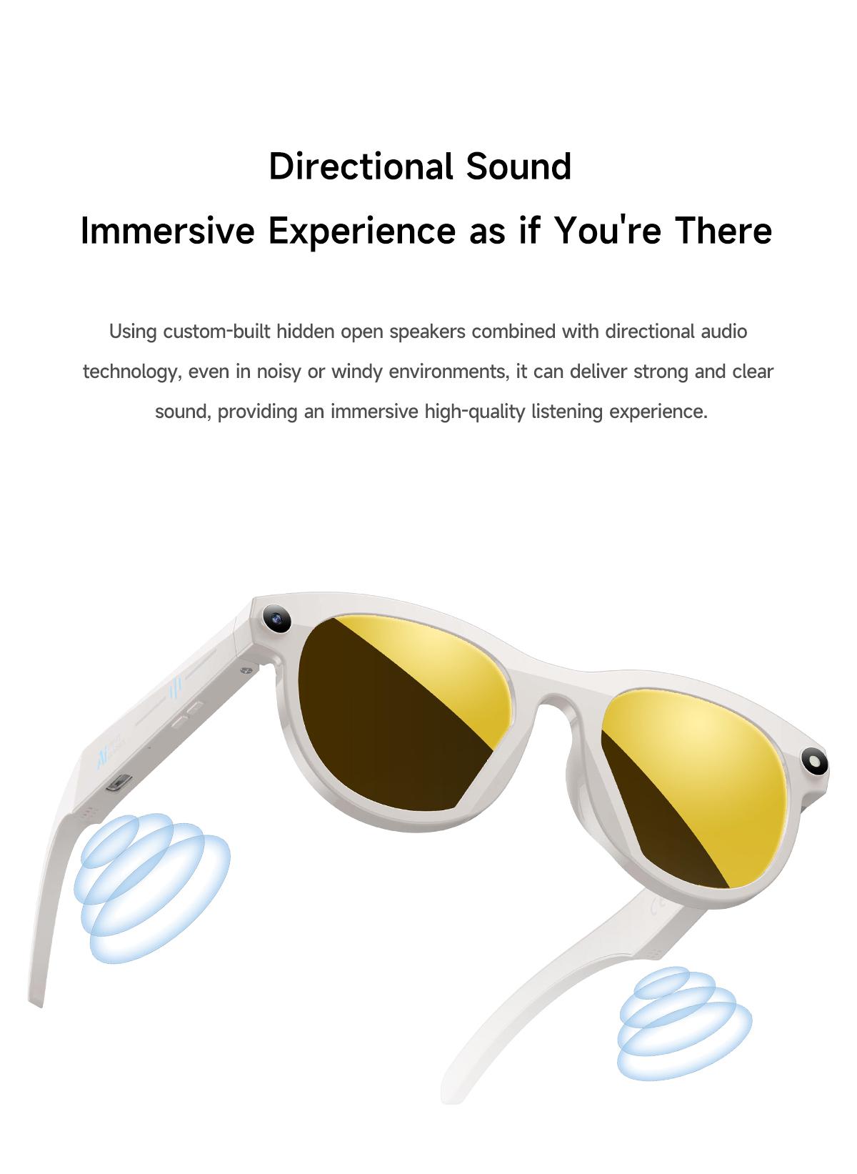 2026 New AI Smart Glasses for Photography And Video Intelligent Interactive Translation Feature Compatible with IOS And Android - gallery