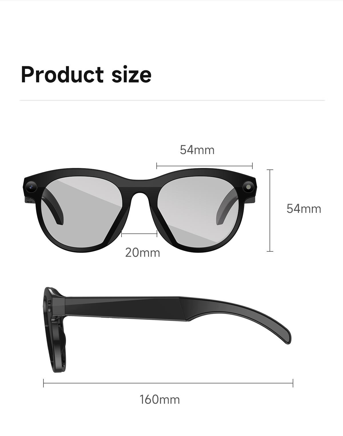 2026 New AI Smart Glasses for Photography And Video Intelligent Interactive Translation Feature Compatible with IOS And Android - gallery