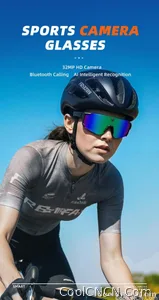 New AI Sports Smart Glasses 8MP Camera 2026 Outdoor Cycling Headphones Touch Control Windproof Bluetooth Translation Sunglasses - view 8
