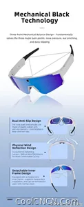 New AI Sports Smart Glasses 8MP Camera 2026 Outdoor Cycling Headphones Touch Control Windproof Bluetooth Translation Sunglasses - view 13
