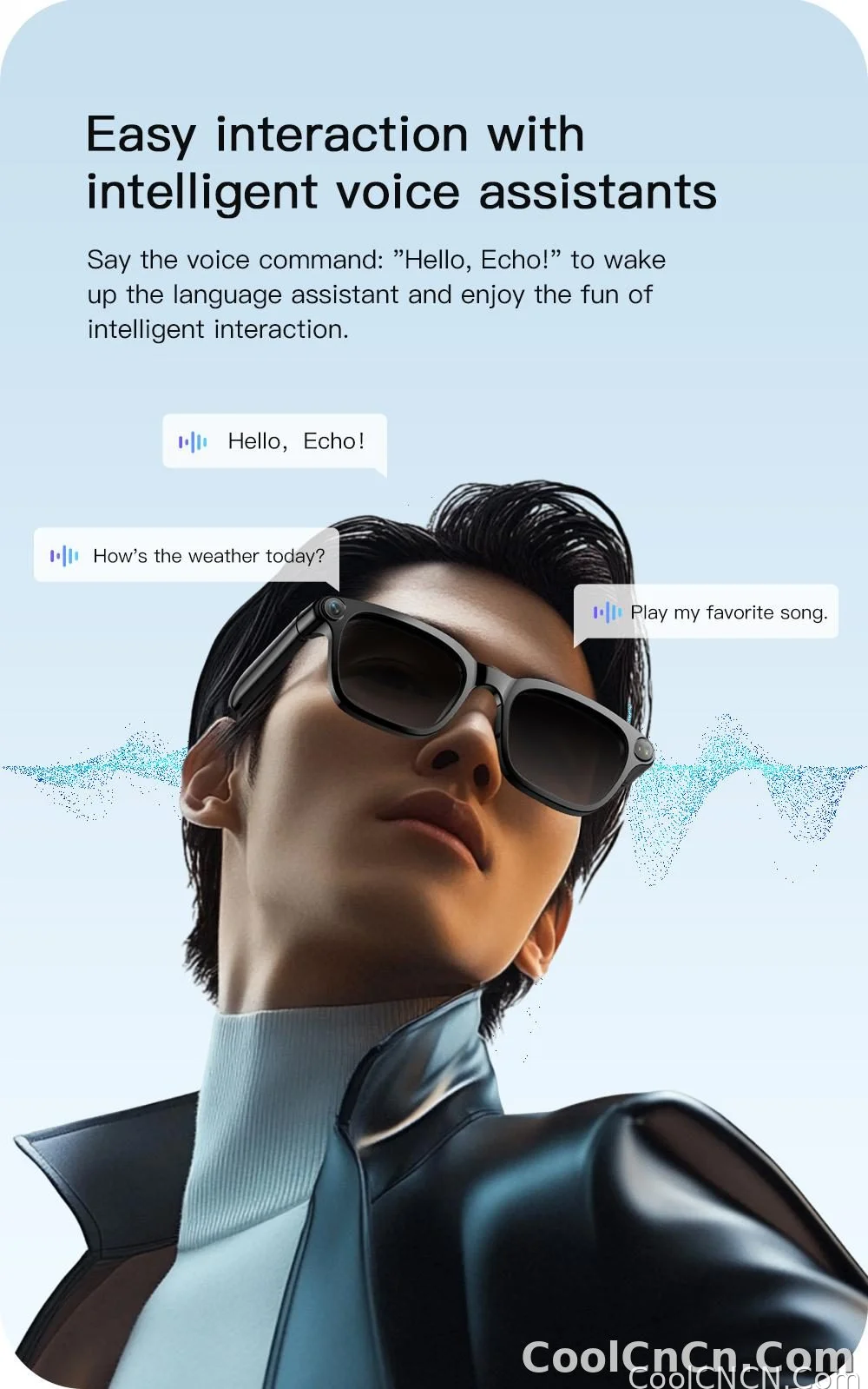 New Business Sports Smart Glasses Men 8MP Anti-shake Camera 100+Language Translation ChatGPT AI Assistant Video POV AI Sunglass - detail