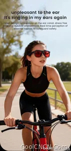 New 2026 Pro Smart Sunglasses Bluetooth AI Voice Assistant Translation HD Audio ENC Dual Mic Touch Color Change IP65 TR90 Frame - view 13