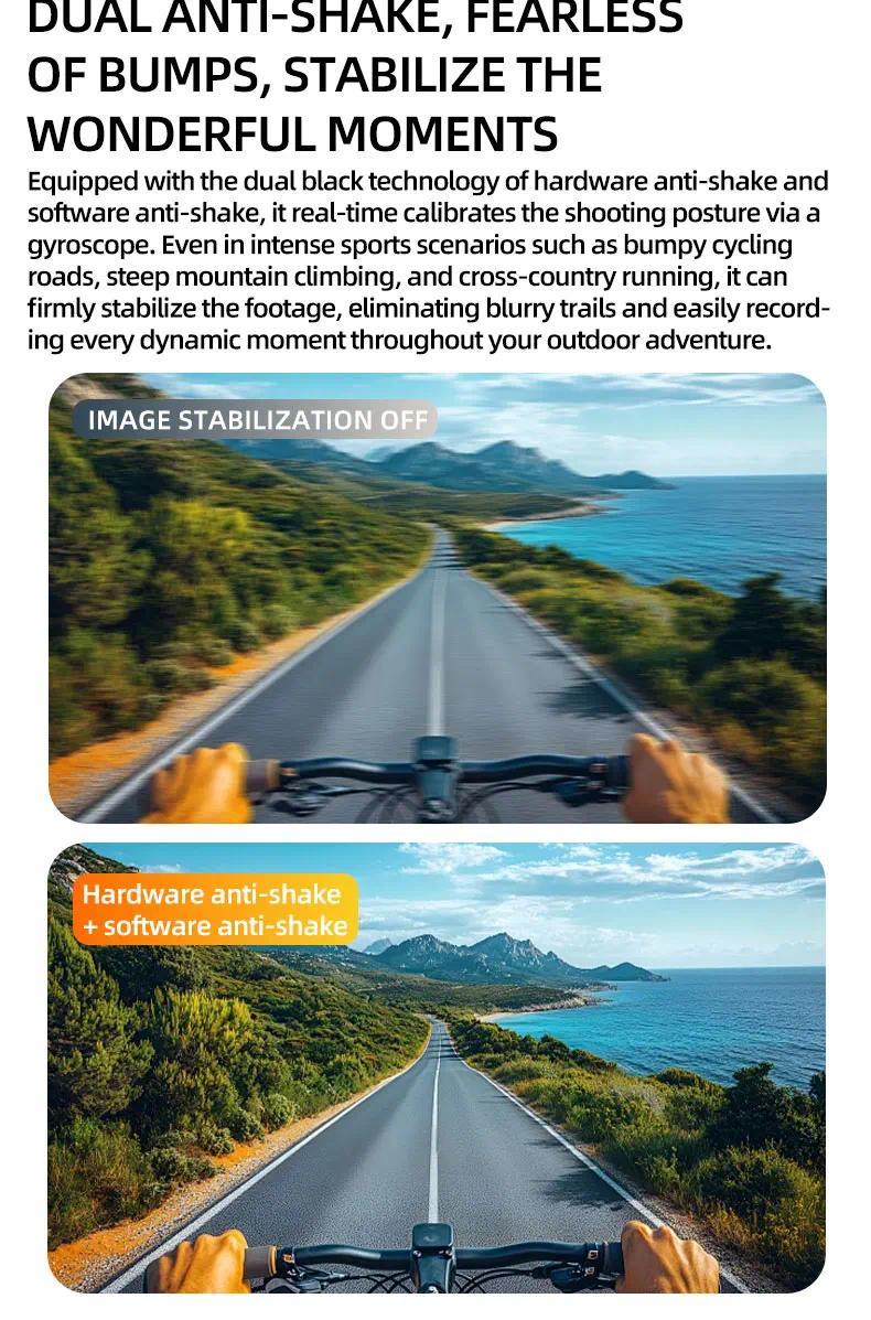 2026 New AI Smart Sports shooting&recording Glasses 800W Camera HD Anti-shake Bicycle Riding Shooting Artifact Windproof Goggles - gallery