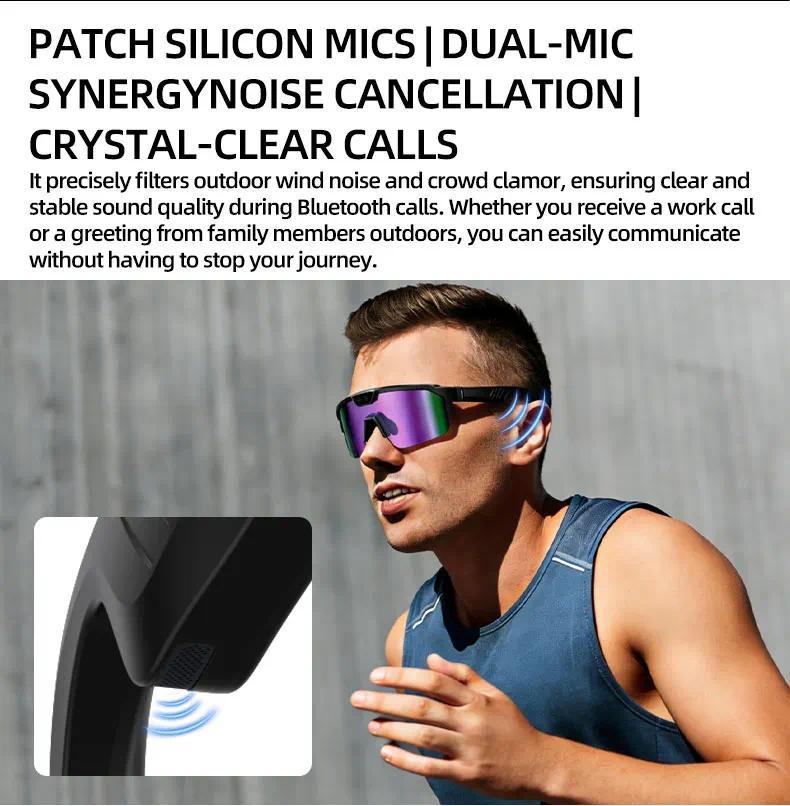 2026 New AI Smart Sports shooting&recording Glasses 800W Camera HD Anti-shake Bicycle Riding Shooting Artifact Windproof Goggles - gallery