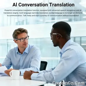 2026 New AI Smart Glasses,AI ChatGPT and Gemini-2.5 with 164 Translations Supported,Bluetooth Glasses for Men Women,Music Playback & Hands-Free Calling,Photochromic Lens,IP67 Waterproof - view 6