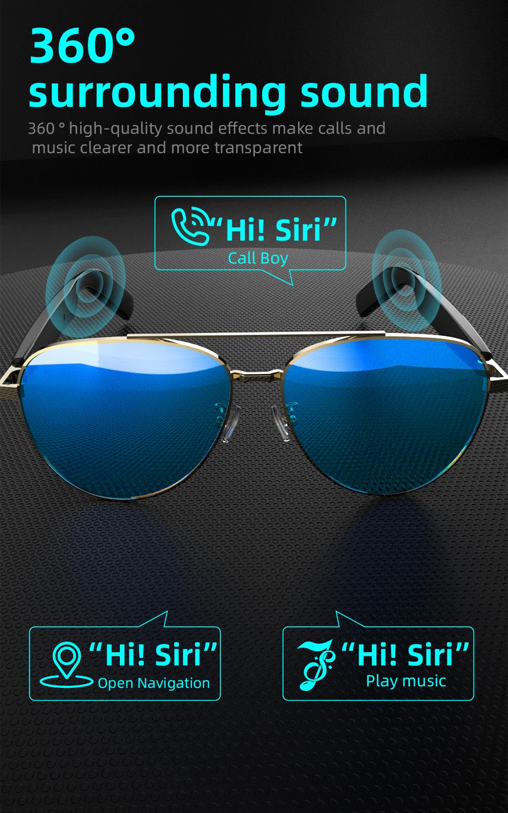 SG13 Smart Eyewear With Immersive Open Ear Audio, Stylish Gradient Frame, Bluetooth 5.4 Wide Compatible With iOS And Android - gallery