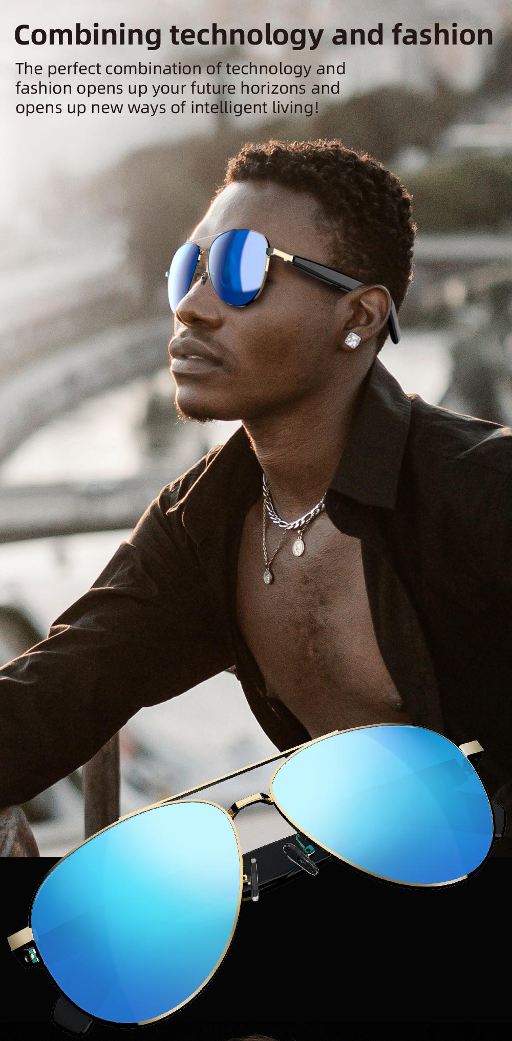 SG13 Smart Eyewear With Immersive Open Ear Audio, Stylish Gradient Frame, Bluetooth 5.4 Wide Compatible With iOS And Android - gallery