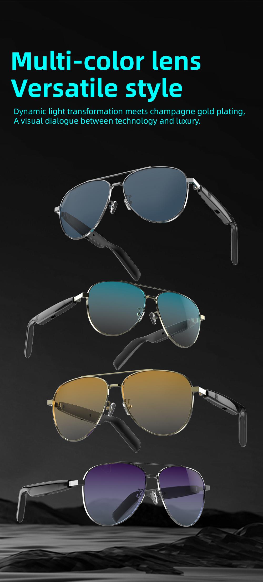 SG13 Smart Eyewear With Immersive Open Ear Audio, Stylish Gradient Frame, Bluetooth 5.4 Wide Compatible With iOS And Android - gallery