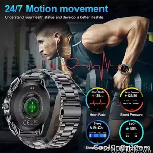 CoolWiz 025 Professional Sports Smart Watch, Military-Grade, Dual-Band GPS Positioning for Men, 10 ATM Water Resistance, 1000 mAh Battery, Compass Bracelet, Compatible with iOS—Ideal for Outdoor Sports and Everyday Use - view 6