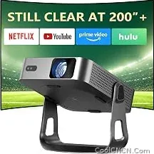 Ultra Now with Netflix/1080P-VOPLLS Smart Mini Projector with WiFi and Bluetooth — for Men Women - view 1