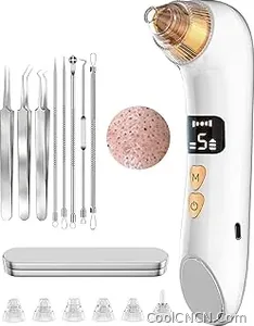 Trending Now Upgraded Visible Blackhead Remover Pore Vacuum,5 Suction Levels,6 Probes · Heating Facial Deep Cleansing,6MP HD Camera,25X Magnification Facial Pore Acne,Comedone Whitehead Extractor Tools Women Men — Perfect Gift Idea - view 1