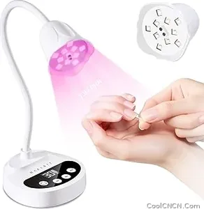 Premium Makartt Flash Cure UV LED Nail Lamp for Gel-X Tips, Adjustable Gooseneck · 50 mW/cm² Cordless Rechargeable UV Light with Auto Sensor & 4 Timers & 10 Beads for Fast Gel Curing Home DIY Salon Use, White — Gift Set Edition - view 1