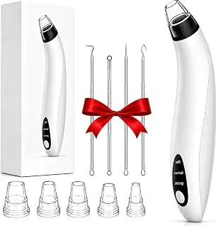 High Quality Blackhead Remover Tools Vacuum Facial Pore Cleaner Tool 3 Suction Power · 4pcs Stainless Tools,5 interchangeable probes USB rechargeable pore vacuum kit for facial deep cleansing, suitable for adults — for Men Women