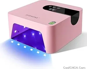 Pro Grade JODSONE U V Nail Lamp Rechargeable Portable with 3 Timers and LCD Display Screen for Cordless Nail Dryer Gel Pink — Best Seller - view 1