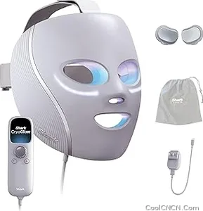High Quality Shark CryoGlow LED Face Mask, Red Light Therapy, Under-Eye Cooling, FW312PL — Travel Friendly - view 1