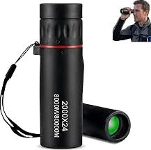 Top Rated Mini Monocular Telescope – 2000x24 HD High Power for All Ages | Compact optics, for stargazing, hunting, hiking, wildlife & travel, good gift for outdoor enthusiasts, black — Durable Design