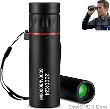 Top Rated Mini Monocular Telescope – 2000x24 HD High Power for All Ages | Compact optics, for stargazing, hunting, hiking, wildlife & travel, good gift for outdoor enthusiasts, black — Durable Design - view 1
