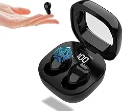Top Rated 2026 Wireless Earbuds for Side Sleepers, Invisible Sleep Earbuds with Low Profile Design, Tiny Hidden Bluetooth Earphones for Small Ear Canals, Mini Earbuds for Sleeping, Deep Black — Compact & Portable